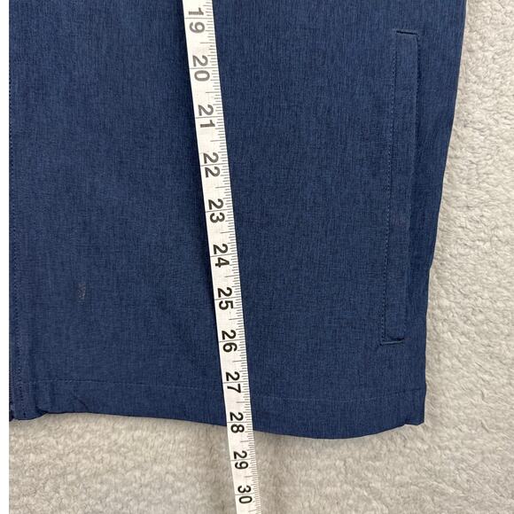 Travis Mathew Men's Blue Heathered Full Zip Performance Jacket M Athleisure Golf - Picture 5 of 12